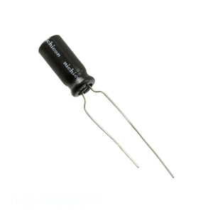 Condensador de Aluminio UKL1H3R3MDD1TA de Canal de Fabricante, 3.3uF 20% 50V, Tipo Radial TH - Product Image 1