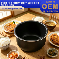 Marmite intérieure de cuiseur à riz avec revêtement OEM ODM, modèle d'usine RC-15SMC, garantie nationale, solution au problème de revêtement facilement détachable pour le cuiseur