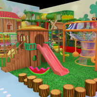 Parc d'attractions intérieur géant personnalisé, zones multi-thèmes, aire de jeux aquatique, bac à sable, piste de course pour Mega FEC Mall