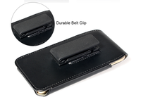 Étui de téléphone universel en PU avec clip ceinture, support antichoc et béquille, designs personnalisés, plusieurs couleurs, ajustement parfait à 100 %