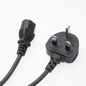 High Quality 3 Wire With Fuse UK Standard <strong>AC</strong> Power <strong>Cord</strong> 3Pin Plug Power Cable For Computer - Product Image 2