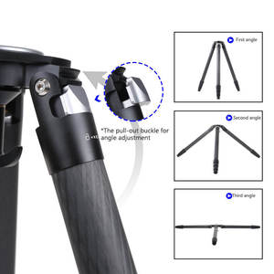 ציד פחמן סיבי Stand Heavy Duty מצלמה חצובה - Product Image 5