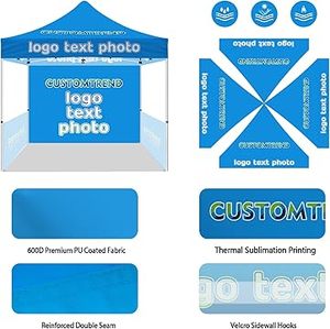 Custom 10x10 <b>Canopy</b> <b>Tent</b> Any Message Print Tradeshow Business Advertising Indoor/Outdoor Events Parties Weddings Featuring - Product Image 5