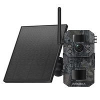 Caméra de surveillance de la faune ST-HC810 extérieure 4G CMOS 12MP, alimentée par énergie solaire, GPS, avec prise en charge de carte TF 128 Go