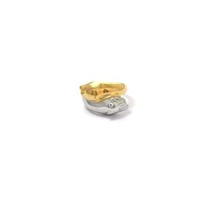 Fashion Trendy Modern Unisex <b>Rings</b> 316L Stainless Steel PVD <b>Gold</b> Plating Sustainable Resistant Geometric Jewelry - Product Image 1