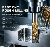Fraise en acier tungstène massif HRC55 HRC65 pour usinage CNC, longueur totale 45mm 50mm pour le travail des métaux