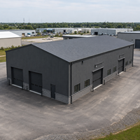 Entrepôt en structure acier sur mesure conforme à la norme EN 1090, atelier métallique préfabriqué durable, garage, hangar, bâtiment industriel