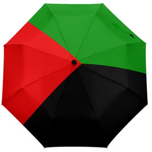 Parapluie portable pliable coupe-vent anti-UV à ouverture/fermeture automatique, haute qualité, faible MOQ, avec panneaux personnalisés drapeau jamaïcain - Product Image 3