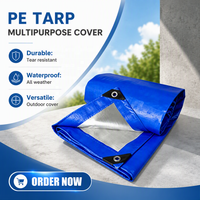 Bâche en tissu tissé PE pour équipement industriel, imperméable, pour machines et chantiers de construction