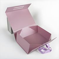 Boîte rigide magnétique à couvercle rabattable avec logo personnalisé imprimé en sérigraphie, petite boîte de rangement pour ornements, boîte à bijoux