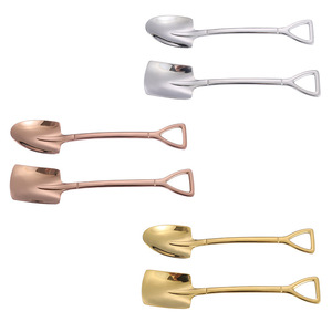 <strong>Small</strong> Gold-Plated Stainless Steel Scoop <strong>Spoon</strong> 304 Tableware Coffee Mixing <strong>Spoon</strong> for Flatware Sets - Product Image 6