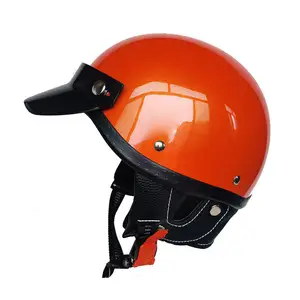 Vintage Half Motorcycle Helmet Electric Bike Rainbow 3C Certified Helmet Classic Pedal Helmet