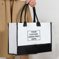 Sac de plage en toile personnalisé avec motif photo sur mesure, grand format, sac fourre-tout monogrammé, cadeau personnalisé