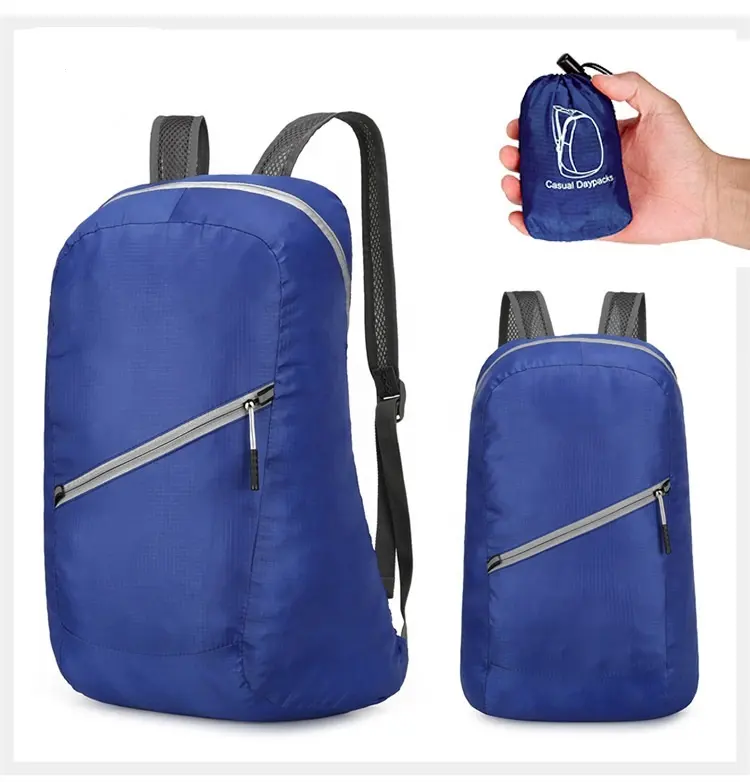 HG Wholesale Waterproof Foldable Cycling Leisure Shoulder Backpack Lightweight Travel Outdoor Sport Plain Backpacks