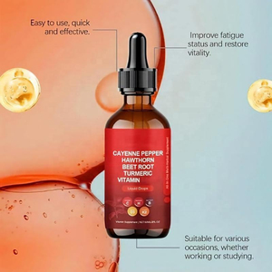 En stock – Complément alimentaire liquide naturel de 60 ml à base d'extrait de curcuma et de piment de Cayenne, enrichi en vitamines K3 et D2, pour le métabolisme - Product Image 4