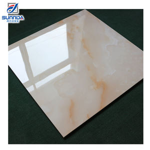 Gạch Lát Sàn Sứ Kem Lót Sàn Đá Cẩm Thạch <span class=keywords><strong>Dubai</strong></span> 600X600MM Gạch Tráng Men Đánh Bóng Hoàn Toàn Độ Bóng Cao Cho Phòng Tắm - Product Image 6