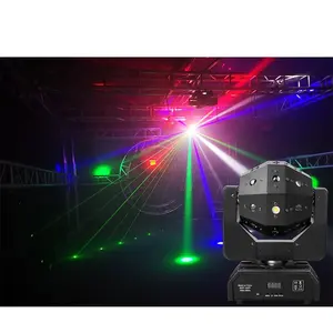 Endi Hot Verkoop 24 Gat Laser Beam Stage Licht Rgb Show Projector Voor Disco Dj Night Club En Bars Bliksem