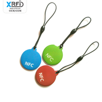 Réinscriptible personnalisée Passif NFC ÉTIQUETTE 213/215/216 porte-clés RFID Étiquette Époxy Porte-clés Porte-clés