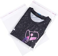 Sac auto-adhésif holographique personnalisé au laser pour enveloppe, fichier, chemise, vêtement, sacs d'emballage personnalisés, sac en plastique transparent