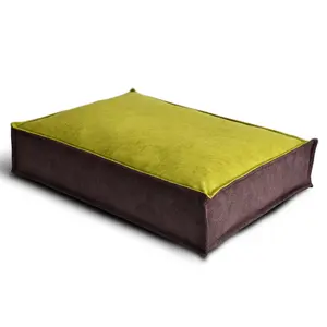 Custom Luxury Washable Velvet Borderless Square Dog Cat Bed Pet Bed Dog Cushion Mat