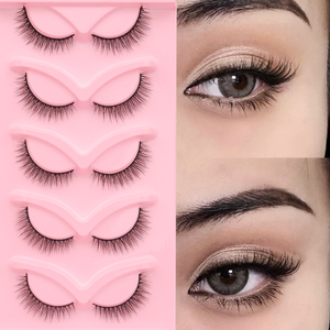 YEGZ-YJ-LN80 8mm capelli sintetici arricciati eco-friendly Vegan <span class=keywords><strong>domestico</strong></span> fibra chimica naturale piena striscia ciglia - Product Image 6