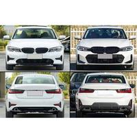 Kit de carrosserie de conversion style sport LCI pour BMW Série 3 G20G28 2019-2022 avec pare-chocs avant et arrière, jupes latérales, phares et calandre avant