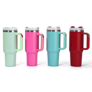 Vaso Térmico de Acero Inoxidable de 40 oz, Taza de Viaje Aislada al Vacío con Asa, Ecológica, Portátil, para Uso en Exteriores - Product Image 4