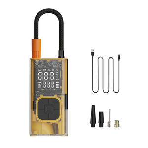 เครื่องสูบลมยางแบบพกพาไร้สาย ABS 150psi พร้อมเกจวัดแรงดันดิจิตอล แบตเตอรี่ลิเธียม สำหรับรถยนต์และลูกโป่ง - Product Image 2