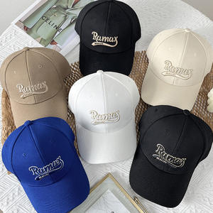 หมวกเบสบอลสำหรับผู้หญิงปักลายผ้าฝ้ายมี6แผงปักโลโก้ตามสั่ง - Product Image 6