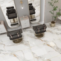 Carreaux de sol en pierre de luxe, pleine épaisseur, antidérapants, surface brillante, 750x1500mm, pour salon, hall, appartement, villa, KTV, salle de bain