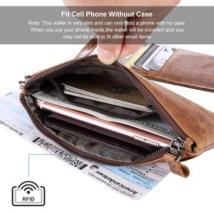 Nuova <span class=keywords><strong>pochette</strong></span> da <span class=keywords><strong>uomo</strong></span> di grande capacità portafoglio in morbida <span class=keywords><strong>pelle</strong></span> Casual busta borsa pazy Horse <span class=keywords><strong>pelle</strong></span> <span class=keywords><strong>pochette</strong></span> portafogli - Product Image 4