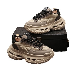 Zapatos Deportivos con Cordones para Hombre, Zapatos de Senderismo Modernos y a la Moda para Exteriores con Suela de Goma Gruesa - Product Image 6