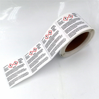 Étiquettes en feuille d'or imperméables imprimées sur mesure pour bocaux à bougies et livrets Matériau en vinyle pour étiquettes d'avertissement de bougie