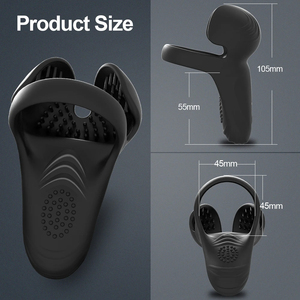 Anéis Penianos Vibratórios com Controle Remoto para Atraso na Ejaculação, Estimulador de Testículos, Anéis Vibratórios de Silicone para Homens - Product Image 4