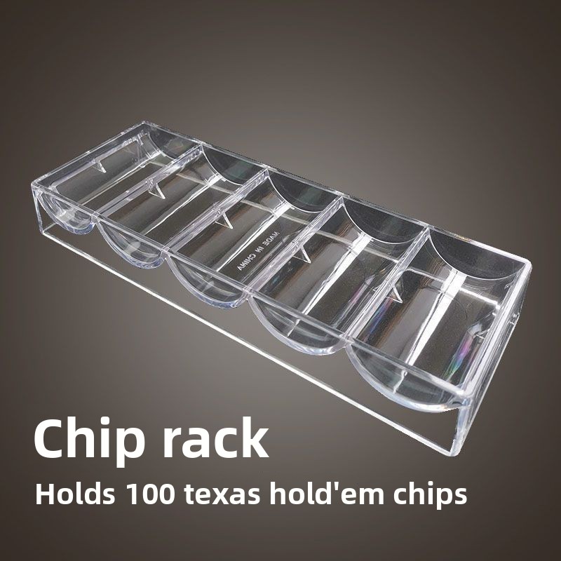 Crystal acrylic chip rack