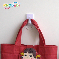 Probebi HS02 cintre adhésif mural de forme ronde porte-manteau en plastique PS pour un usage quotidien cintre à usage quotidien