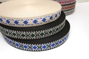 สายรัดผ้าแจ็คการ์ดคุณภาพสูง 100% โพลีเอสเตอร์ ลายมัลติแคม ทรอปิก สำหรับเสื้อผ้าและรองเท้า กว้าง 1 นิ้ว สามารถปรับแต่งการพิมพ์ได้ - Product Image 4