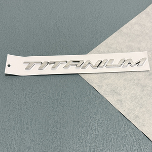 Lettres noires brillantes ABS Logo emblème voiture coffre arrière autocollant Badge 1 an de garantie pour TITANIUM Mondeo Mkv Kuga <span class=keywords><strong>Ecosport</strong></span> <span class=keywords><strong>Focus</strong></span> - Product Image 3