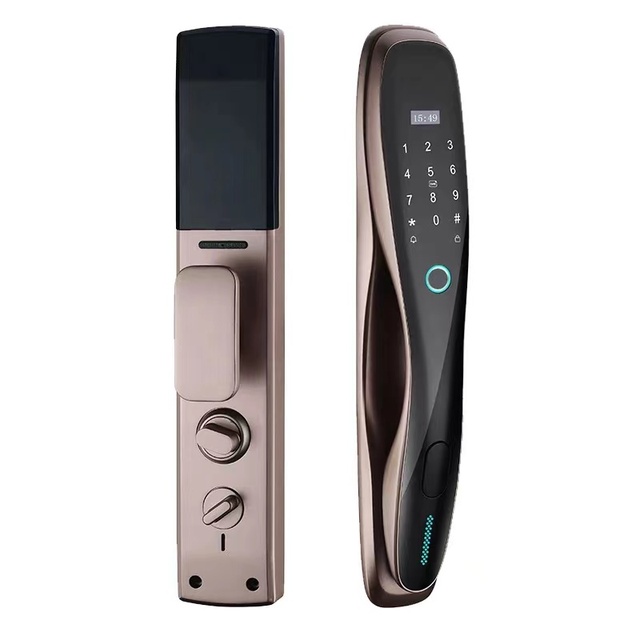 Fully Automatic Digital Electronic Locks Tuya Wifi App Fingerprint Code Card Key Smart Aluminum Door Lock
