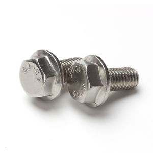 एम 10 औद्योगिक हेक्स हेड फ्लैंज बोल्ट 304 स्टेनलेस स्टील फुल थ्रेड सादा कार्बन स्टील मिश्र धातु 16 मिमी - Product Image 6