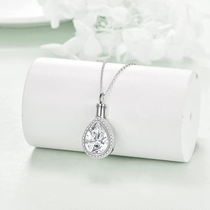 Kristal gözyaşı Urn kolye paslanmaz çelik Rhinestone Trendy anıt takı kadın erkek <span class=keywords><strong>Ashes</strong></span> Human için insan Pet külleri - Product Image 5