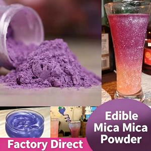 Poudre scintillante métallique de qualité alimentaire FDA, effet perle, pour gâteaux, chocolat, macarons, boissons, pâtisseries et confiseries - Vente en gros usine - Product Image 2