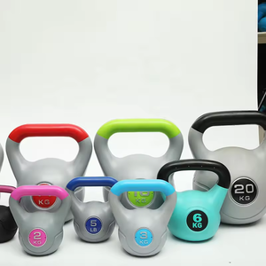 أوزان كيتل بيل أسمنتية سوداء عالية الجودة بشعار مخصص للتدريب على القوة في صالات الألعاب الرياضية والمنافسات - Product Image 6