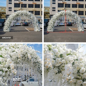 Giant <b>Artificial</b> <b>Flower</b> Arch Wedding Background Decoration Large Floral Arch for Wedding Ceremony Event Backdrop Photo Booth - Product Image 3