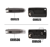 Coque de clé de voiture noire ABS à 3 boutons, remplacement de télécommande pour camion, étui de clé de voiture centralisé VA2 HU83 CE0523 CE0536 pour Citroën