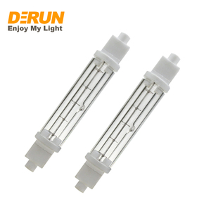 <span class=keywords><strong>Tube</strong></span> chauffant <span class=keywords><strong>halogène</strong></span> infrarouge à double enveloppe en verre transparent, <span class=keywords><strong>300W</strong></span> 500W R7S 120V 230V, dimmable, 118MM, Lampe <span class=keywords><strong>halogène</strong></span> R7S, HAL-R7S - Product Image 5