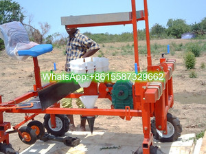 Semoir de semis de légumes autonettoyé à 2 rangées, planteur de dos pour vente - Product Image 3