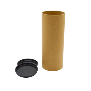 Packaging Tube Customized Size Color Logo Cylindrical Essence Packaging Plastic Lid Kraft Paper Tube Cardboard Tube Box