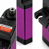 Moteur Servo Robot XQ-RS413 13kg 180 Degrés Engrenage Titane Sans Noyau Numérique OEM Vente en Gros 4.8V-6V Bateau RC