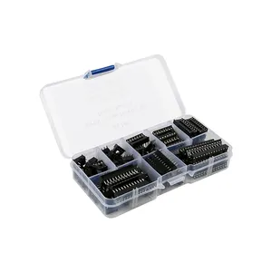 Kit de Base enfichable, 66 pièces, puces IC au pas de 2.54Mm 6 8 14 16 18 20 24 28P en boîte